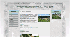 Desktop Screenshot of inertstoffdeponieemmet.ch